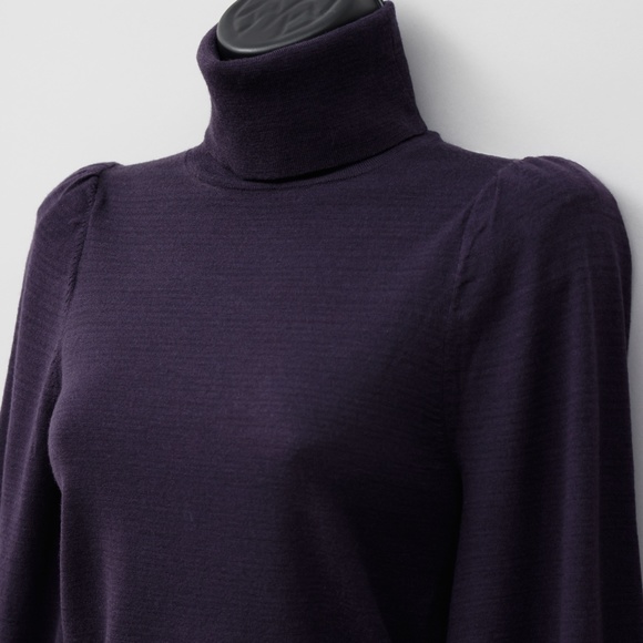 NWT ALC Eggplant Purple Turtleneck Sweater - Picture 5 of 10